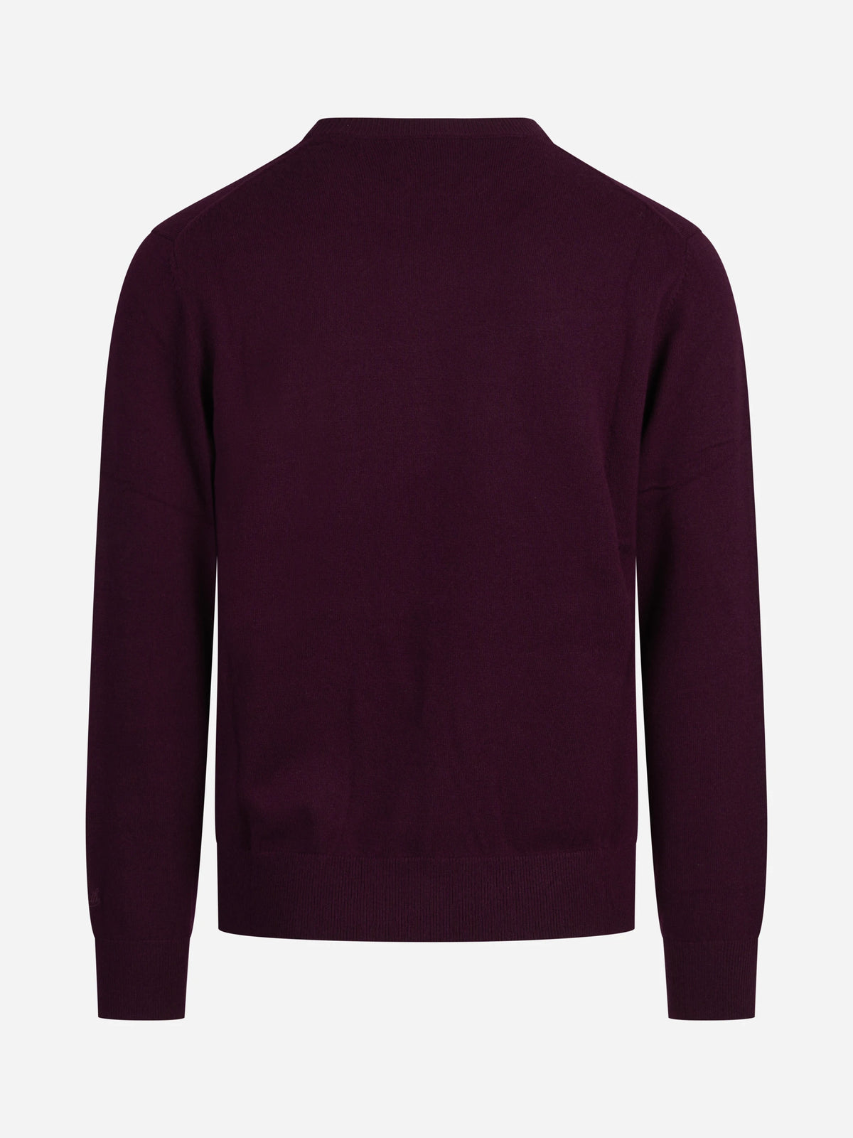 Maglia Heron con ricamo ironico bordeaux - vista posteriore