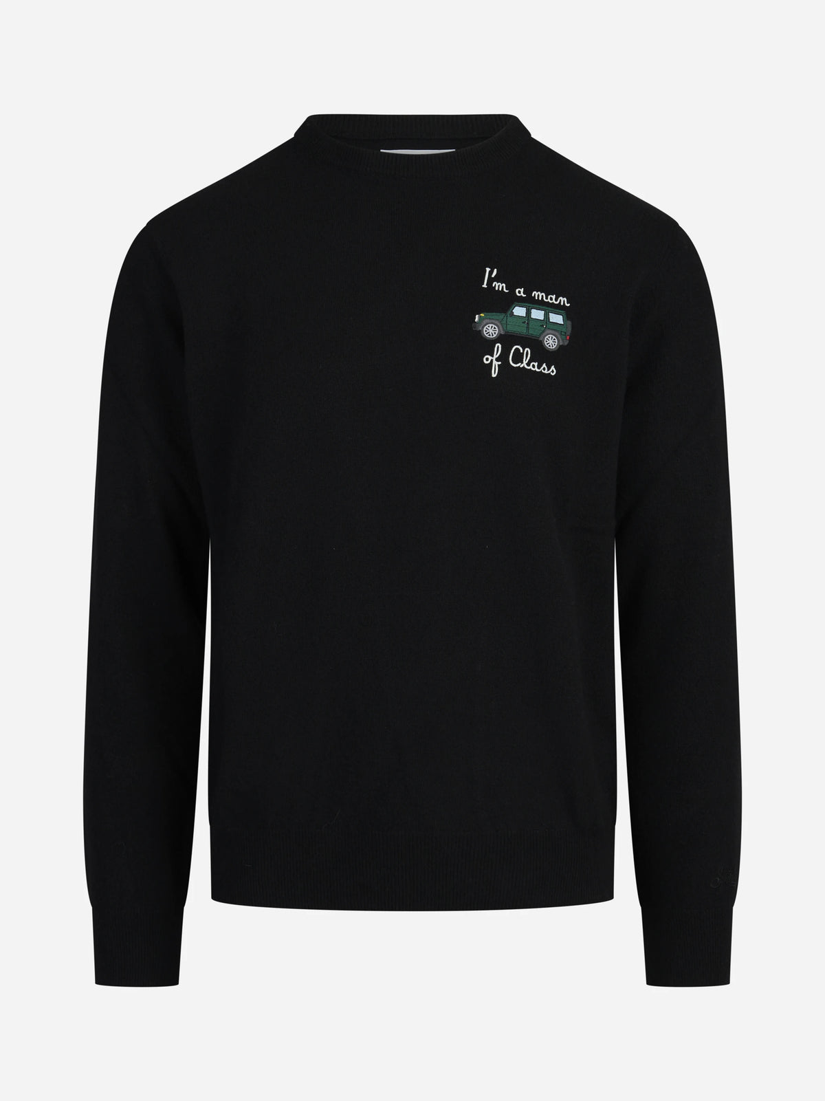 Maglia Heron con ricamo nera - vista frontale