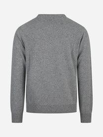 Maglia Heron Light con ricamo grigia - vista posteriore