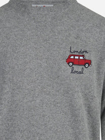 Maglia Heron Light con ricamo grigia - dettaglio del prodotto