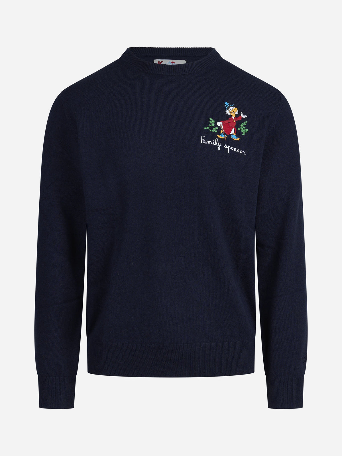 Maglia Heron con ricamo Family Reunion blu - vista frontale