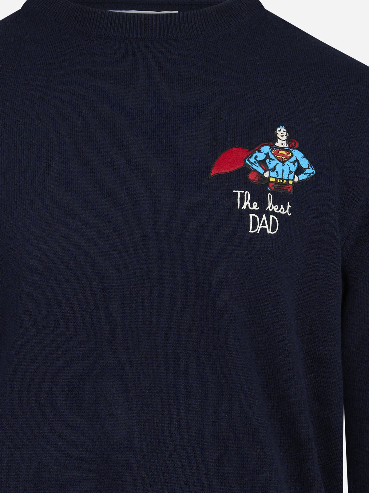 Maglia Heron Light con ricamo blu - dettaglio del prodotto