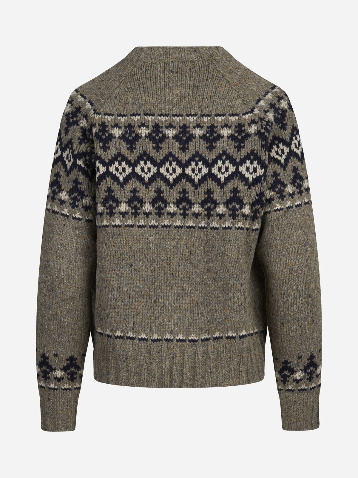 Maglia Merida Donegal jacquard marrone - vista posteriore
