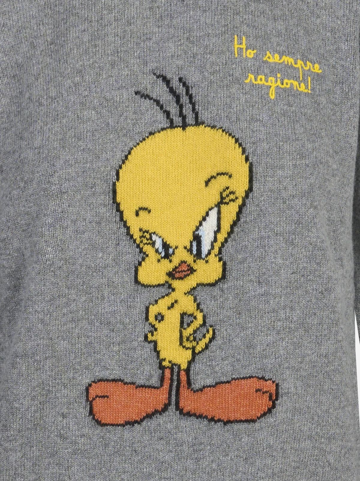Maglia New Queen con Titti grigia - dettaglio