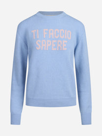 Maglia New Queen Ti Faccio Sapere celeste - vista frontale