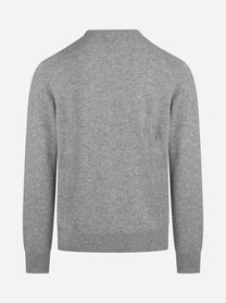 Maglia Regent in cashmere grigio - vista posteriore