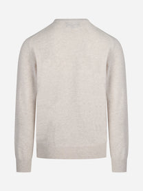 Maglia Regent in cashmere beige - vista posteriore