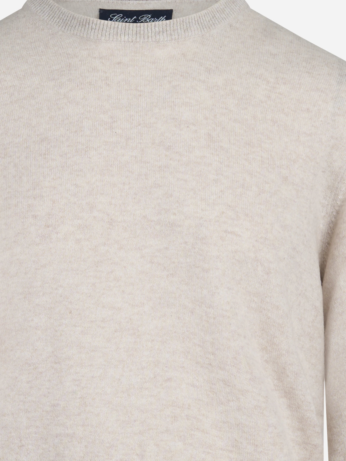 Maglia Regent in cashmere beige - dettaglio del prodotto