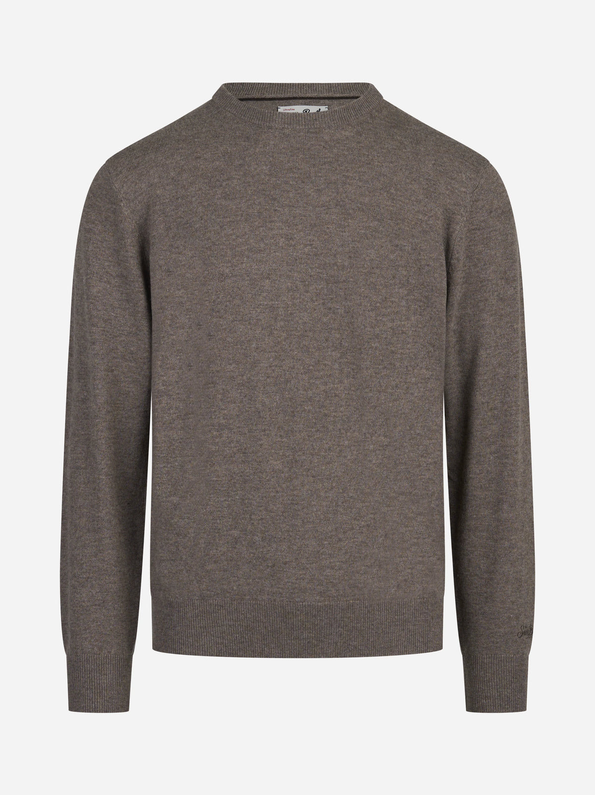 Maglia Regent in lana e cashmere marrone - vista frontale