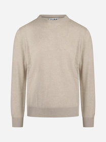 Maglia Regent in lana e cashmere beige - vista frontale