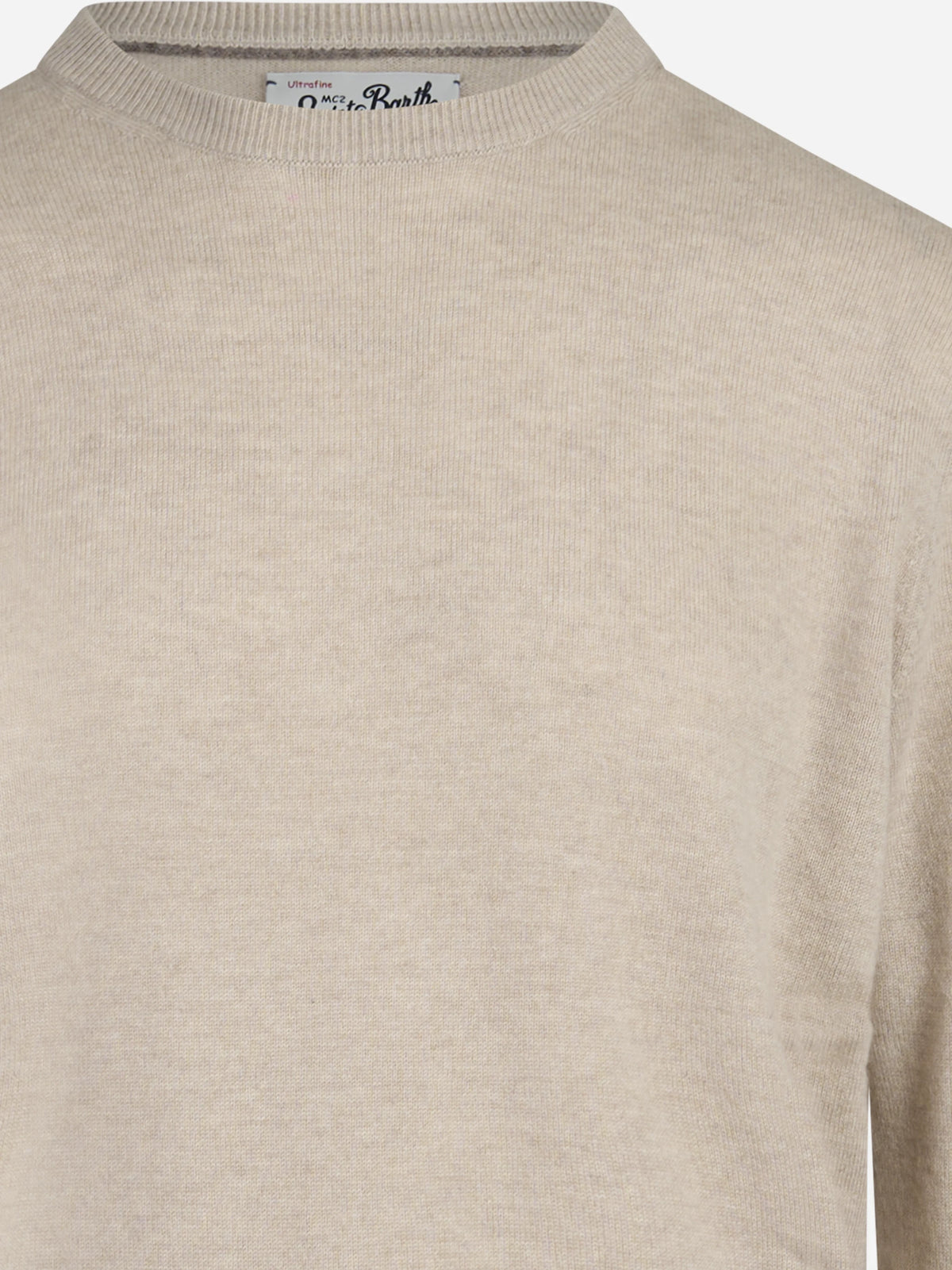Maglia Regent in lana e cashmere beige - dettaglio del prodotto