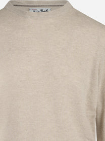 Maglia Regent in lana e cashmere beige - dettaglio del prodotto