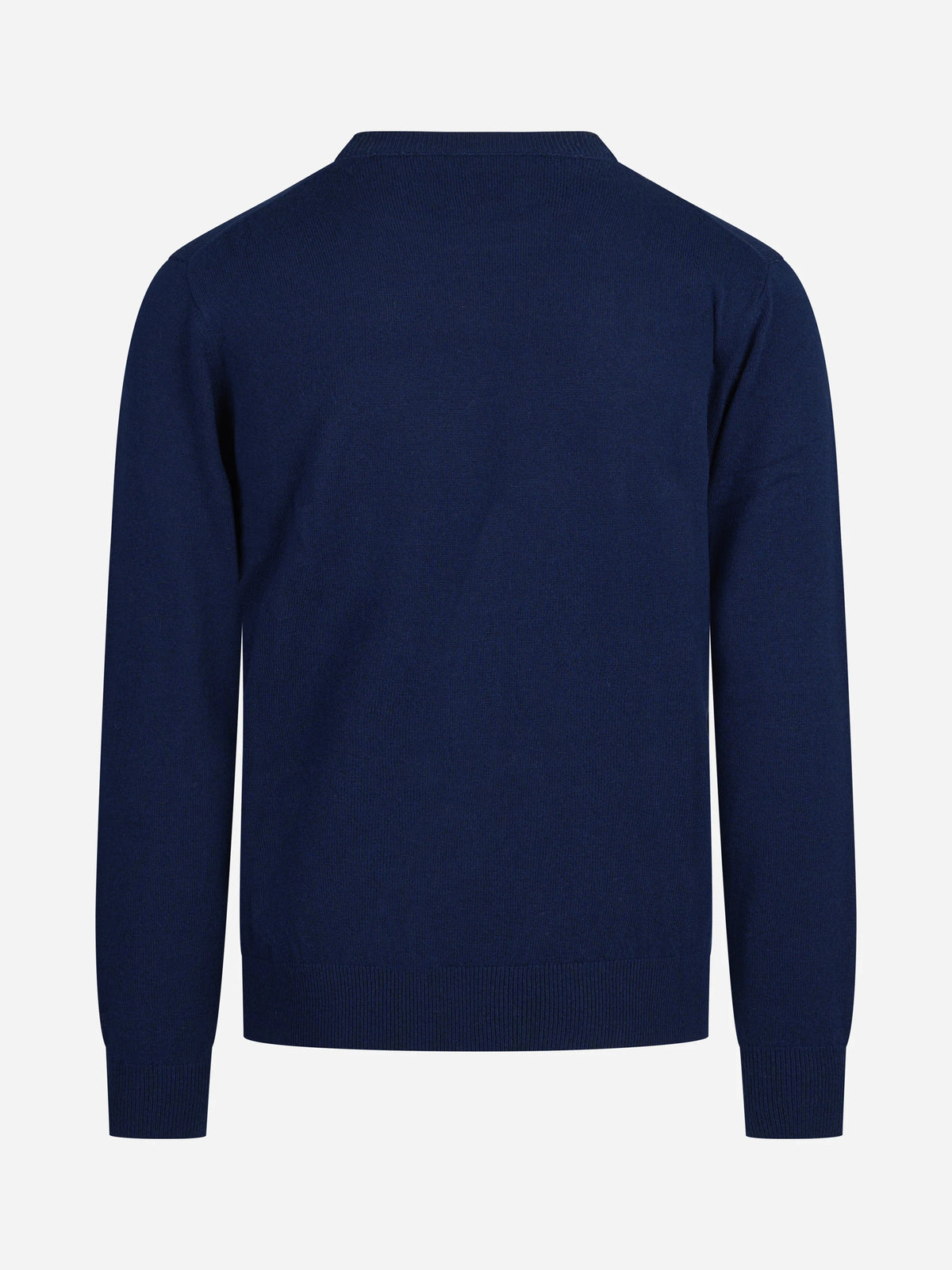 Maglia Regent in lana e cashmere blu - vista posteriore