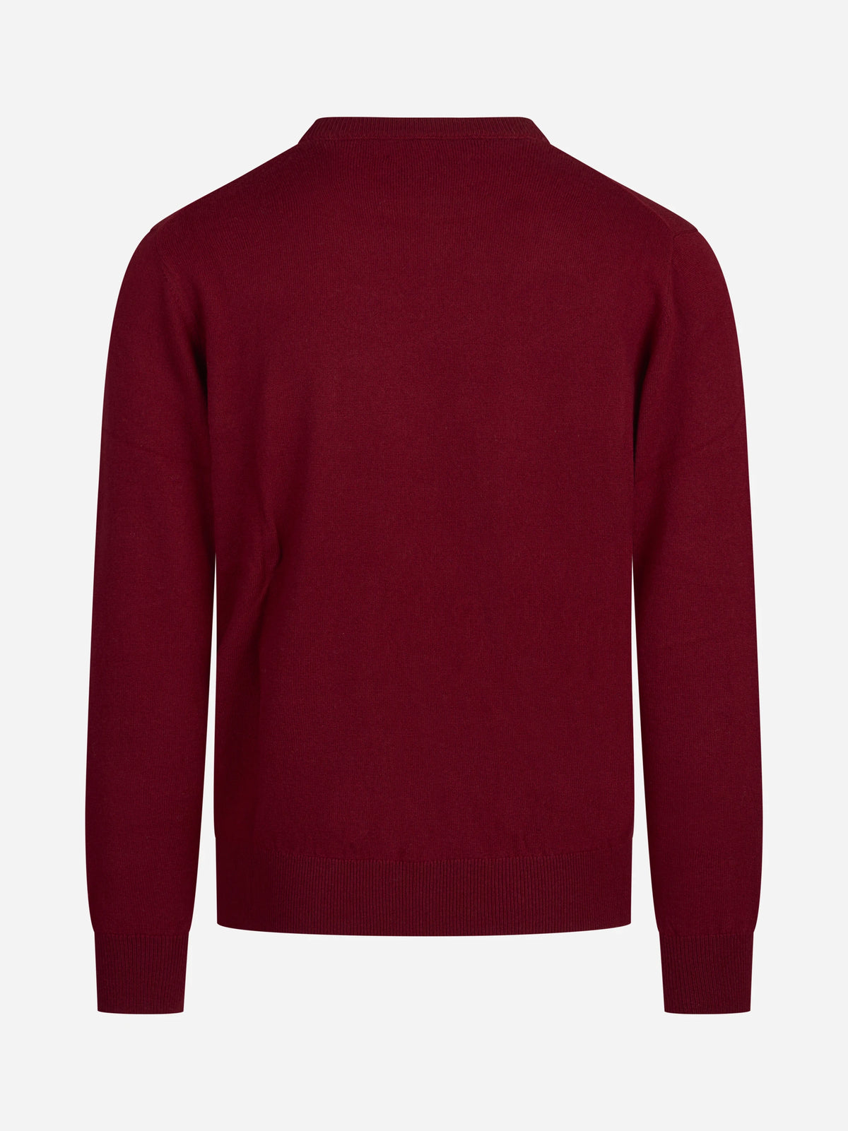 Maglia Regent in lana e cashmere rossa - vista posteriore