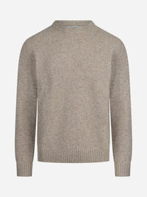 Maglia Regent Donegal in lana beige - vista frontale