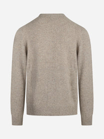 Maglia Regent Donegal in lana beige - vista posteriore