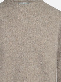 Maglia Regent Donegal in lana beige - dettaglio del prodotto