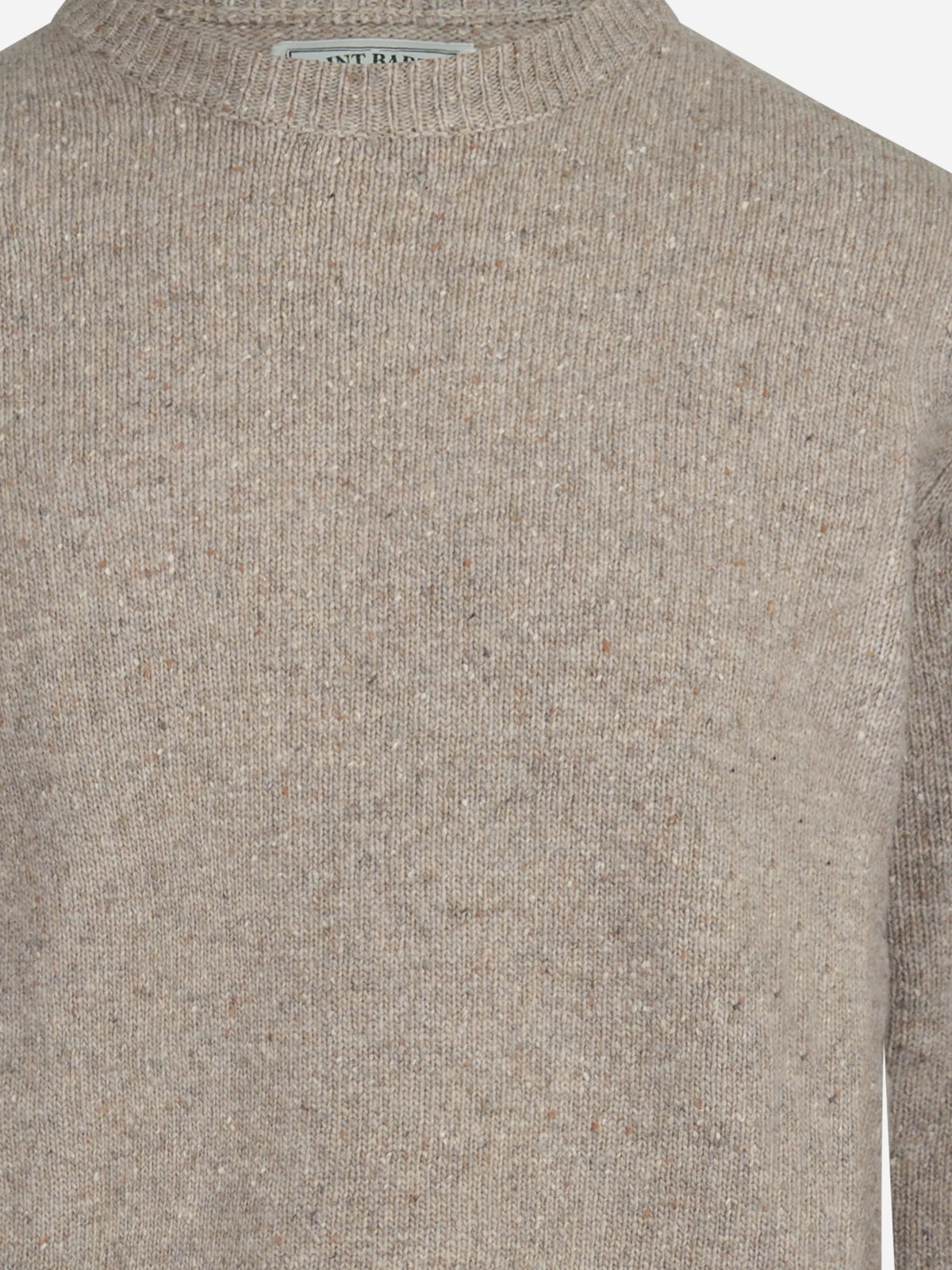 Maglia Regent Donegal in lana beige - dettaglio del prodotto
