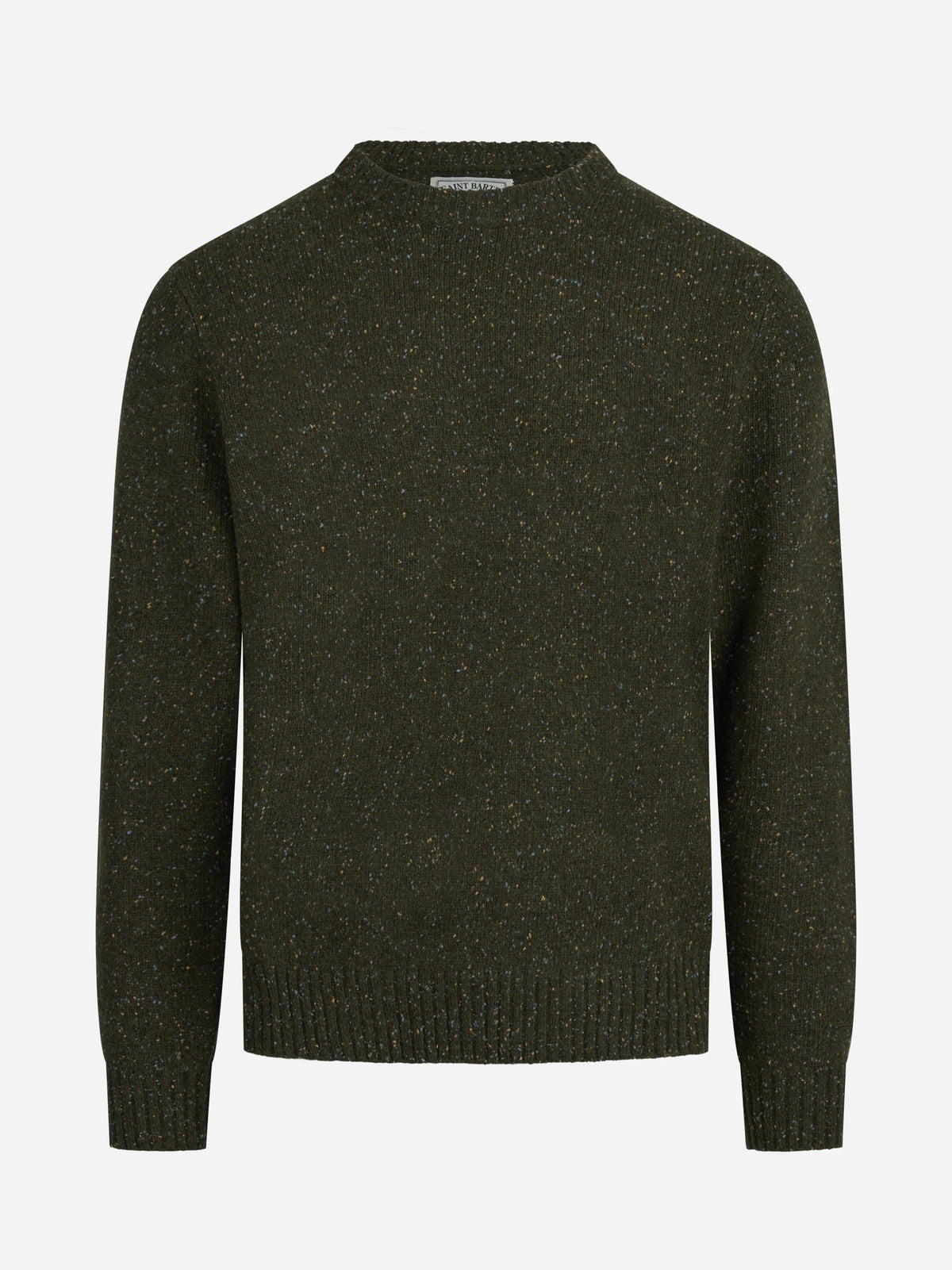 Maglia Regent Donegal in lana verde - vista frontale
