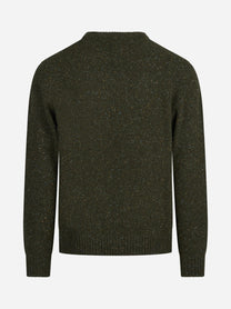 Maglia Regent Donegal in lana verde - vista posteriore