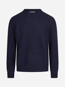 Maglia Regent Donegal in lana blu - vista frontale