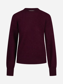 Maglia Marienne Wave Soft in misto alpaca viola - vista frontale