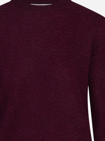 Maglia Marienne Wave Soft in misto alpaca viola - dettaglio