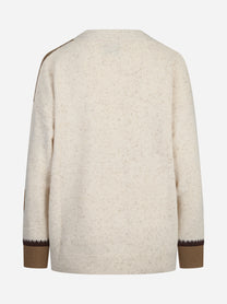 Cardigan Sasi Donegal con motivi western beige - vista posteriore