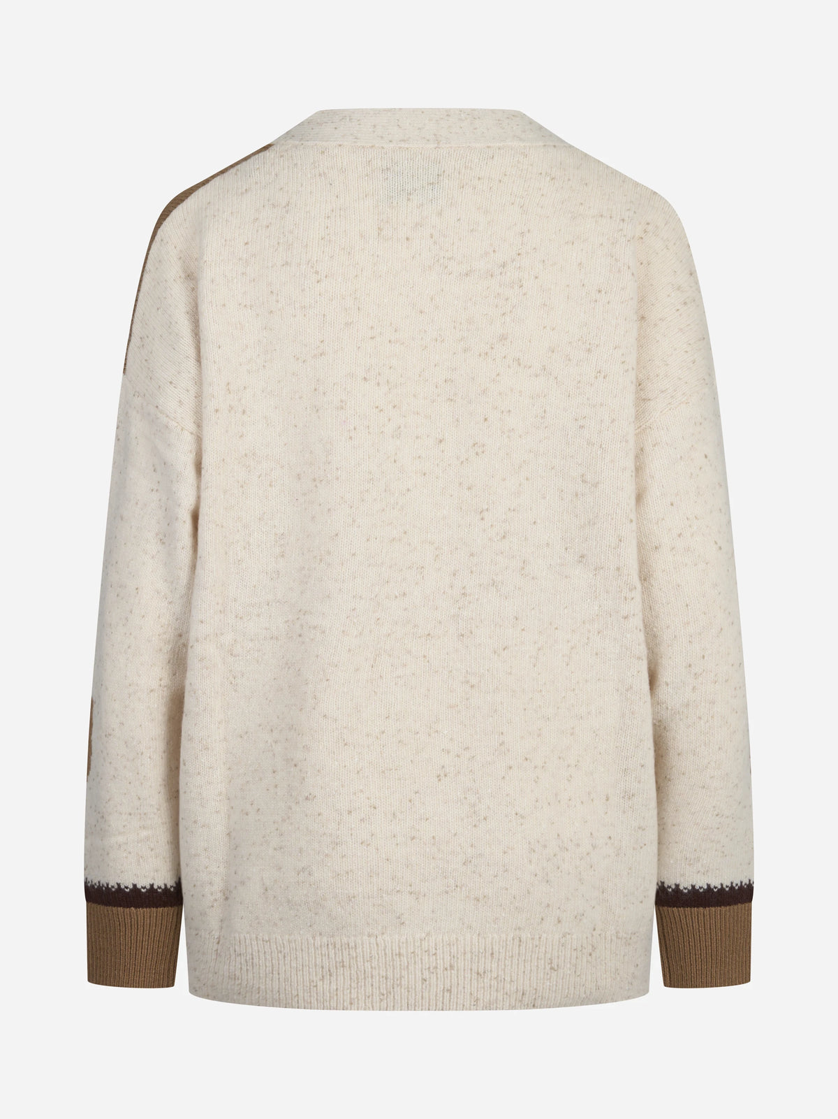 Cardigan Sasi Donegal con motivi western beige - vista posteriore