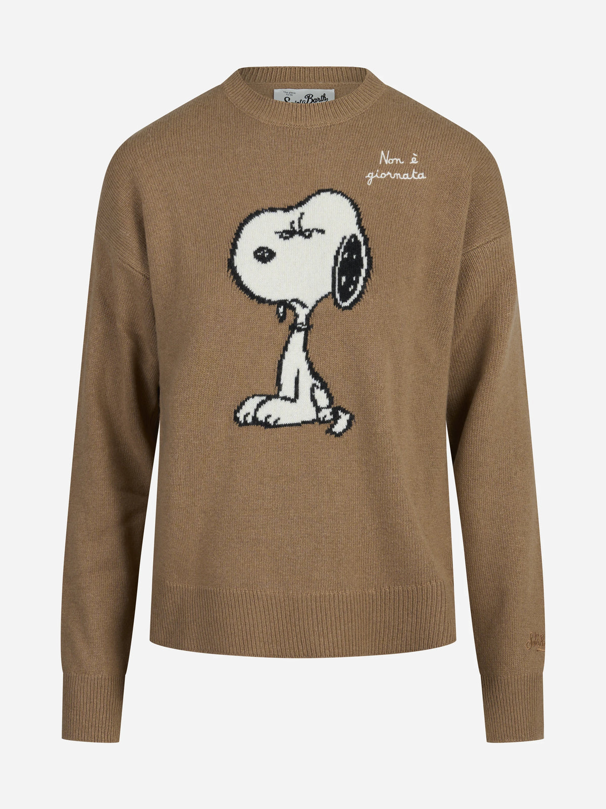 Maglia Tessa con Snoopy marrone - vista frontale
