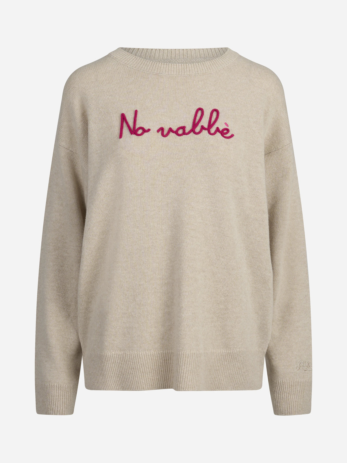 Maglia Tessa No Wafflè beige - vista frontale