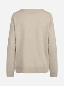 Maglia Tessa No Wafflè beige - vista posteriore