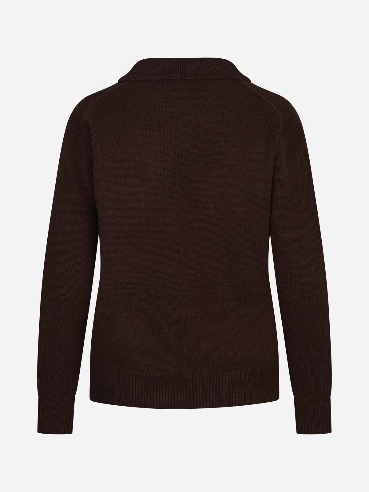 Polo Eze in lana marrone - vista posteriore