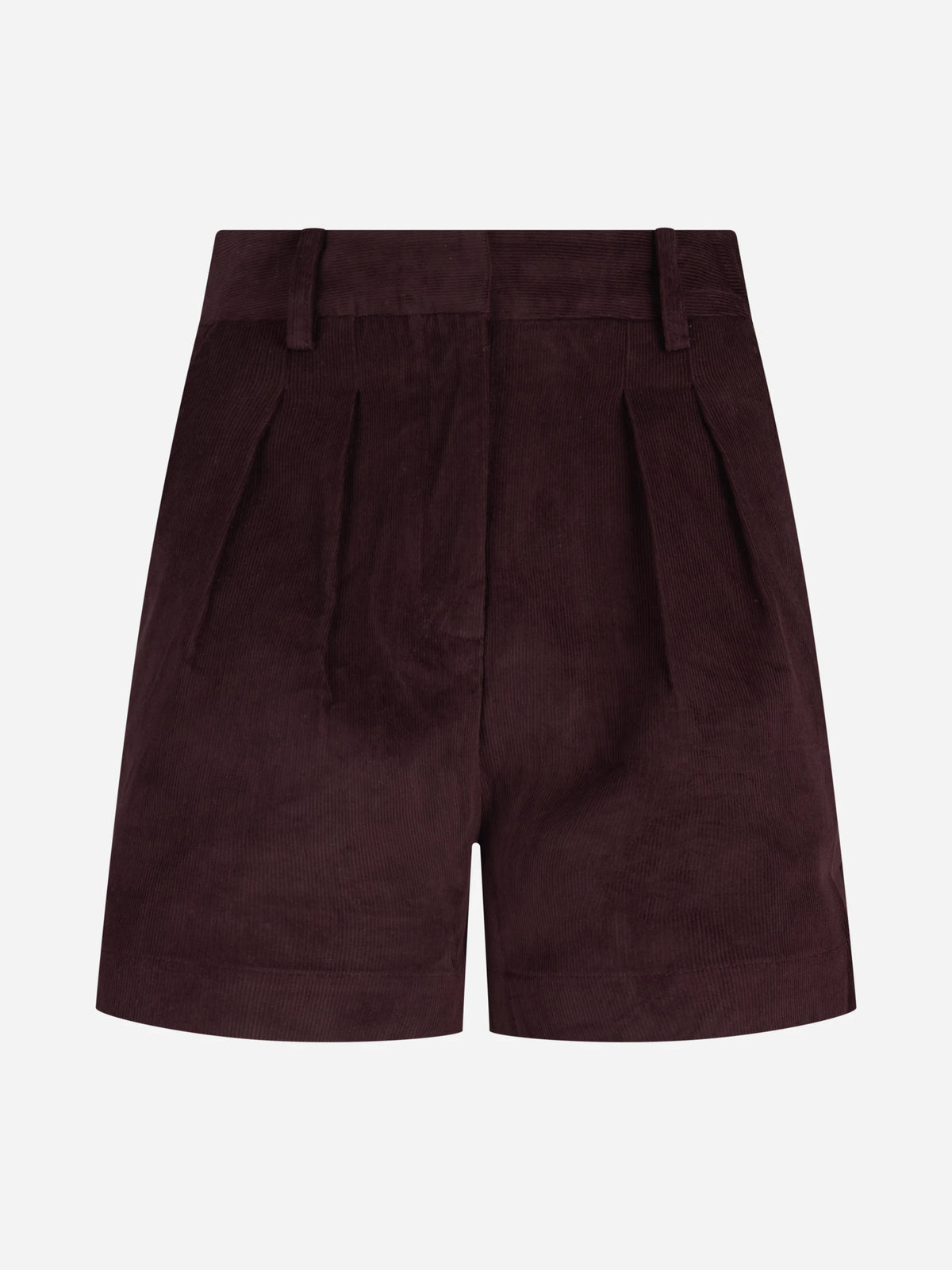 Shorts Aya Corduroy Mini viola - vista frontale