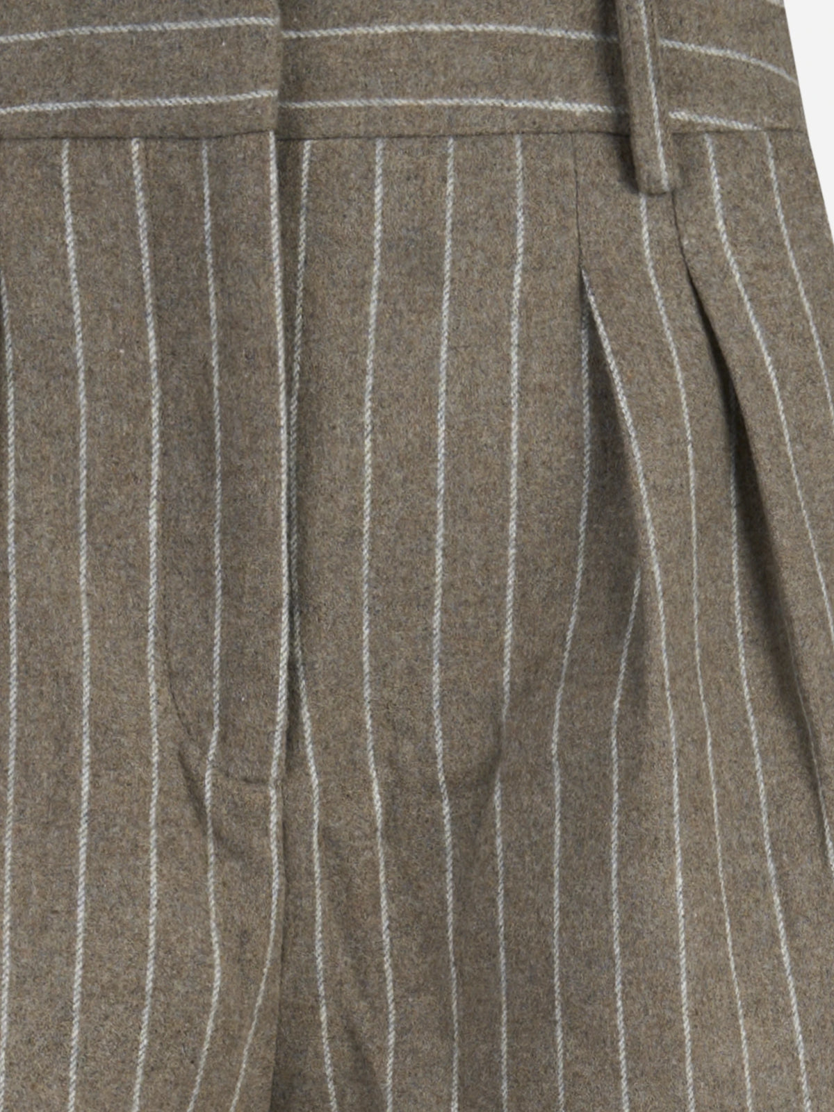 Shorts Aya Flannel gessati marrone - vista posteriore