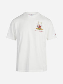 T-shirt Arnott con ricamo natalizio bianca - vista frontale