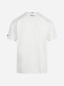 T-shirt Arnott con ricamo natalizio bianca - vista posteriore