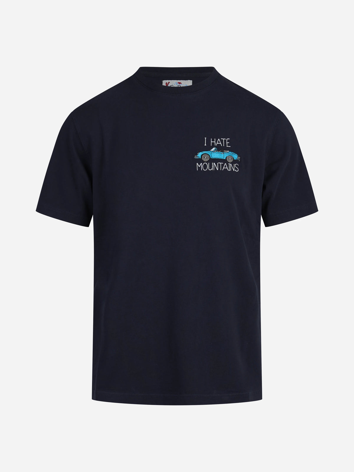 T-shirt Arnott I Hate Mountains blu - vista frontale