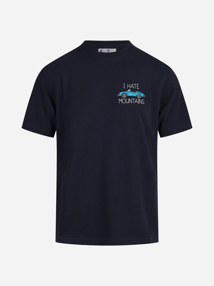 T-shirt Arnott I Hate Mountains blu - vista frontale