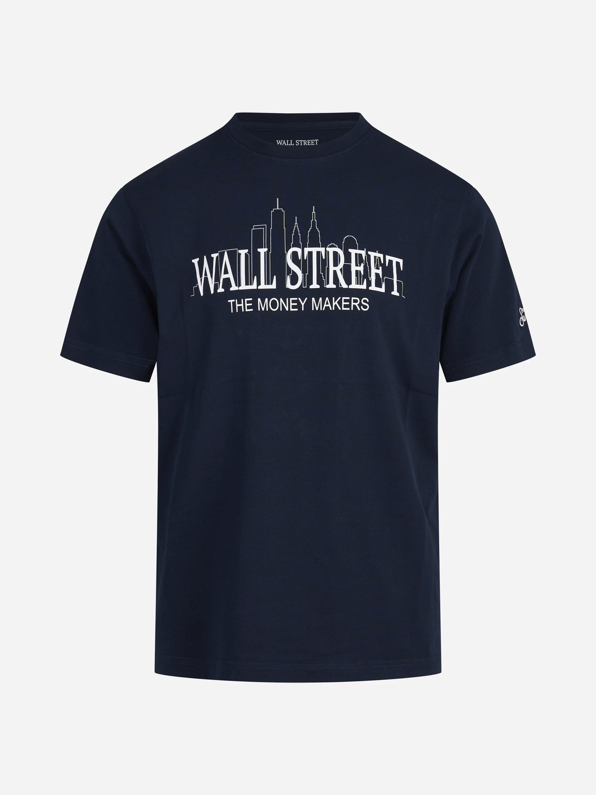 T-shirt Arnott Wall Street blu - vista frontale