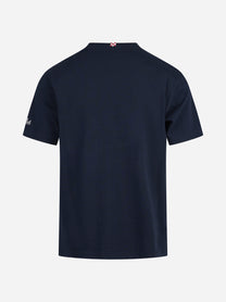 T-shirt Arnott Wall Street blu - vista posteriore