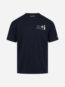 T-shirt Arnott blu - vista frontale