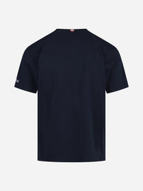 T-shirt Arnott blu - vista posteriore