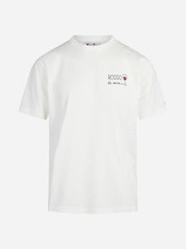 T-shirt Arnott Rosso di Sera bianca - vista frontale