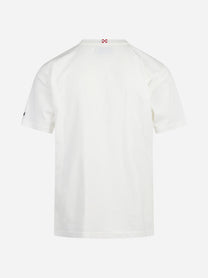 T-shirt Arnott Rosso di Sera bianca - vista posteriore