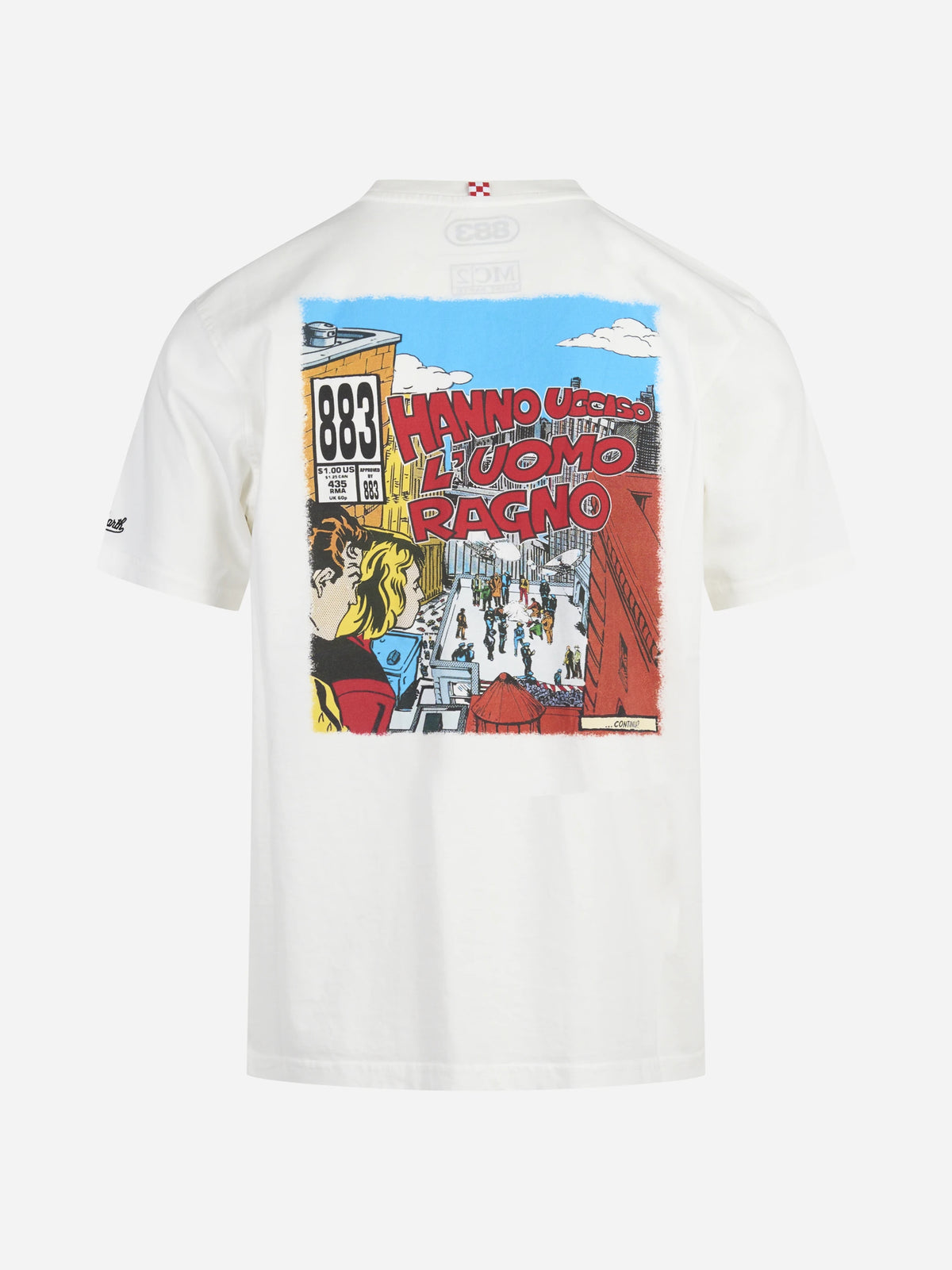T-shirt Arnott L’Uomo Ragno bianca - vista posteriore
