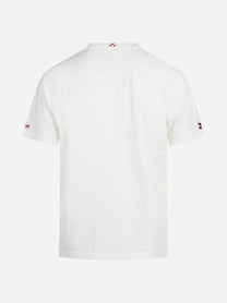 T-shirt Arnott Warm con ricamo bianca - vista posteriore