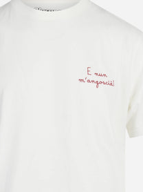 T-shirt Arnott Warm con ricamo bianca - dettaglio del ricamo o della costruzione