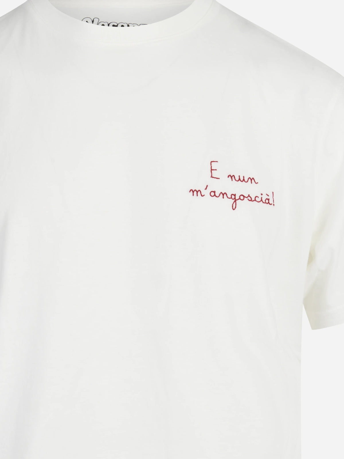 T-shirt Arnott Warm con ricamo bianca - dettaglio del ricamo o della costruzione