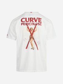 T-shirt Arnott Warm Curve Pericolose bianca - vista posteriore